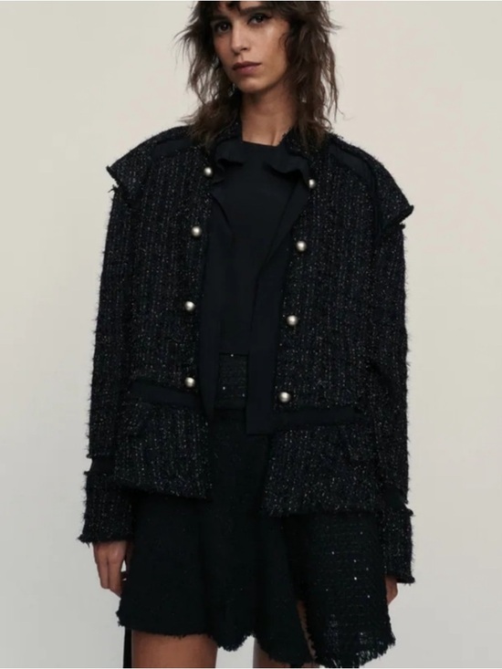 Zara Jackets & Blazers - Zara Limited Edition Textured Metallic Tweed Soft Cardigan
Blazer Jacket no belt